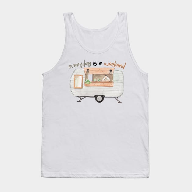 Everyday Is a Relaxed Weekend Tank Top by casualism